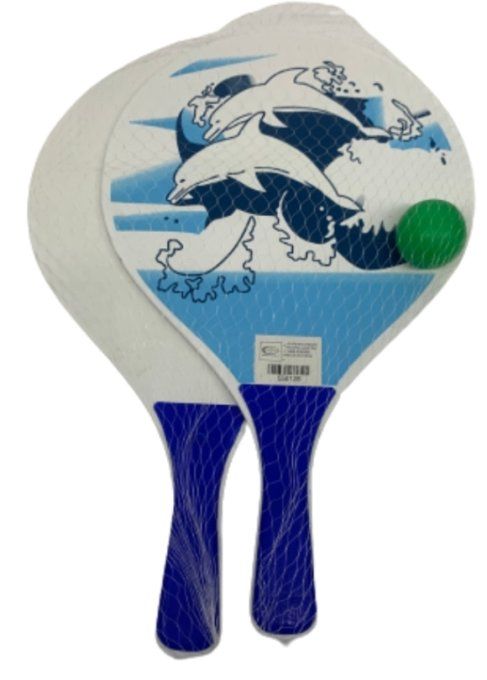 Raquettes de Plage en Bois avec Balle Incluse - Pour des heures de divertissement estival !