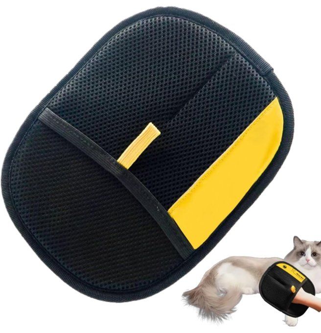 Gant Anti-Poils pour Chats et Chiens – Filet Doux Lavable – Enlève Poils sur Vêtements et Canapés