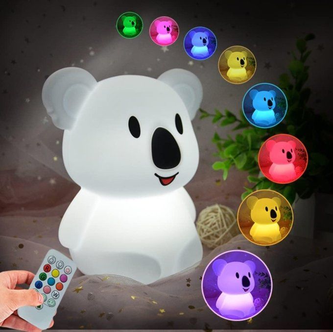 Veilleuse Enfant Koala LED – Rechargeable, Tactile & Télécommande