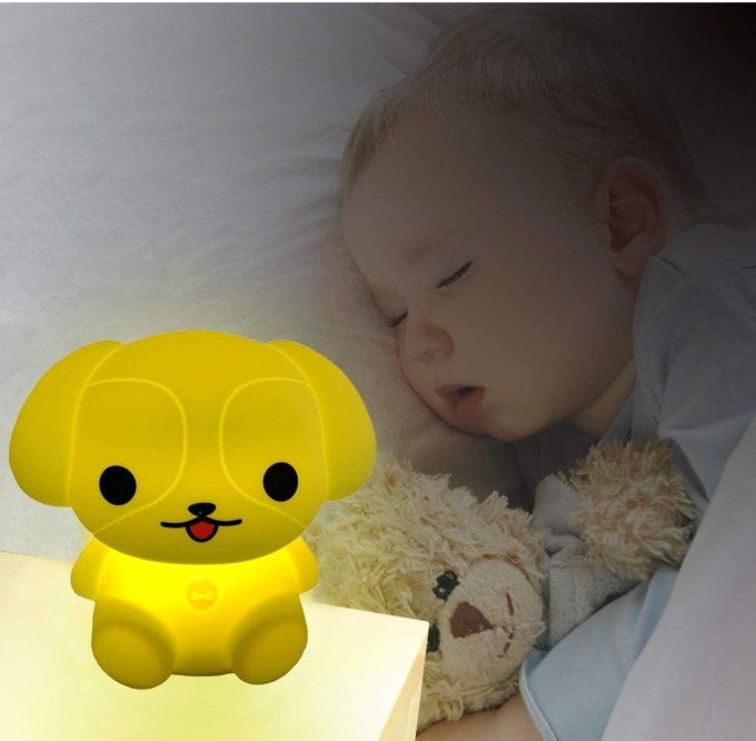 Veilleuse Enfant Chien LED – Télécommande & Lumière Douce