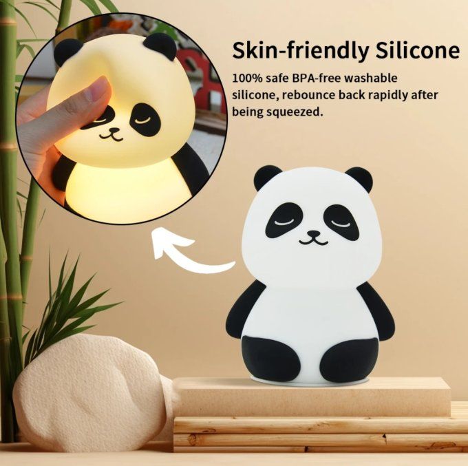 Veilleuses Enfants Animaux LED – Rechargeables & Télécommande – Panda